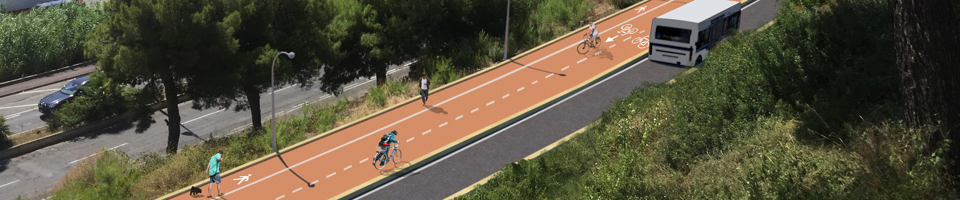 La pista ciclabile di prossima apertura 